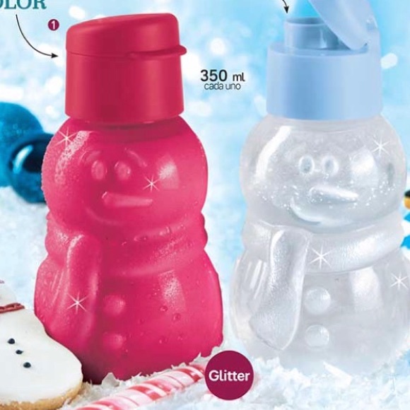 Tupperware Kids Eco Bottle 350 ml each Snowman (2) - Picture 8 of 8